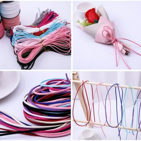many colors Leather Lace Faux Suede Cord String Thread Rope Craft Jewelry 3mm - Picture 5 of 6